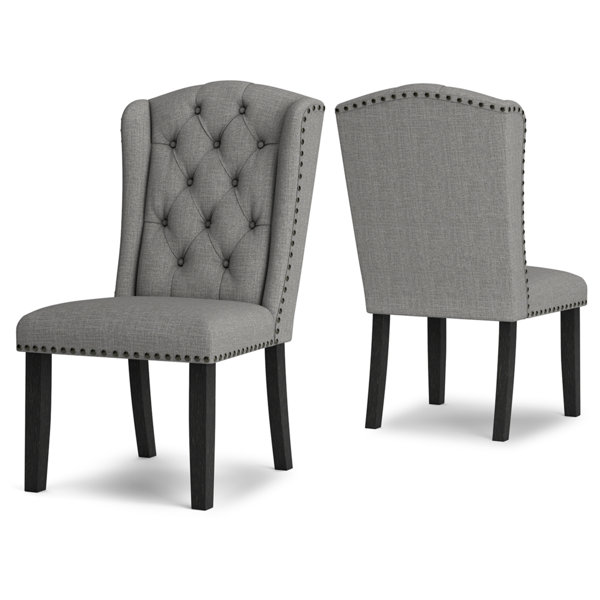 Jocelyn roll top discount tufted upholstered side chair